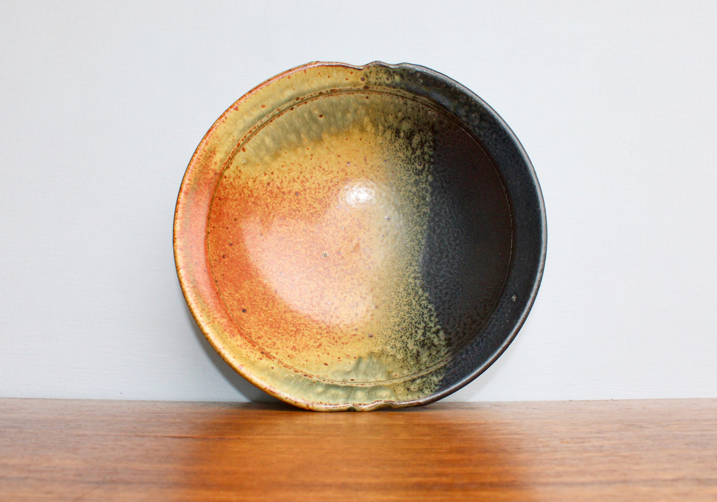 Jeff & Donna Tousley Pottery, Handcrafted Earthenware Vessel, Wonderful Pebbly Frogskin Glaze, Vintage Studio Pottery