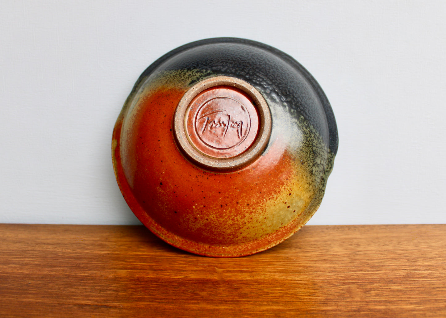 Jeff & Donna Tousley Pottery, Handcrafted Earthenware Vessel, Wonderful Pebbly Frogskin Glaze, Vintage Studio Pottery