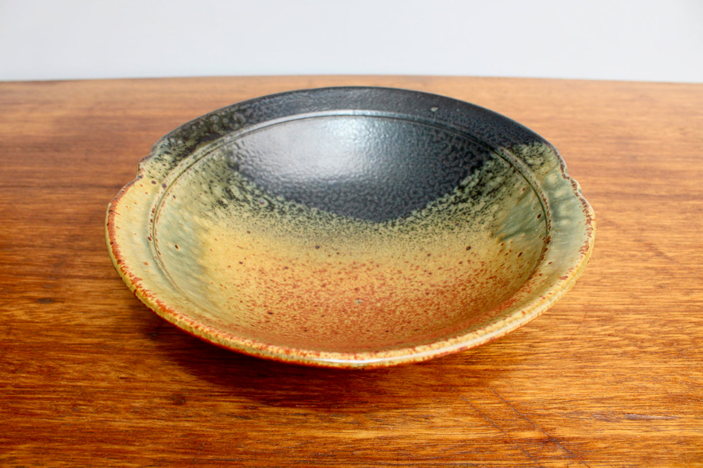 Jeff & Donna Tousley Pottery, Handcrafted Earthenware Vessel, Wonderful Pebbly Frogskin Glaze, Vintage Studio Pottery