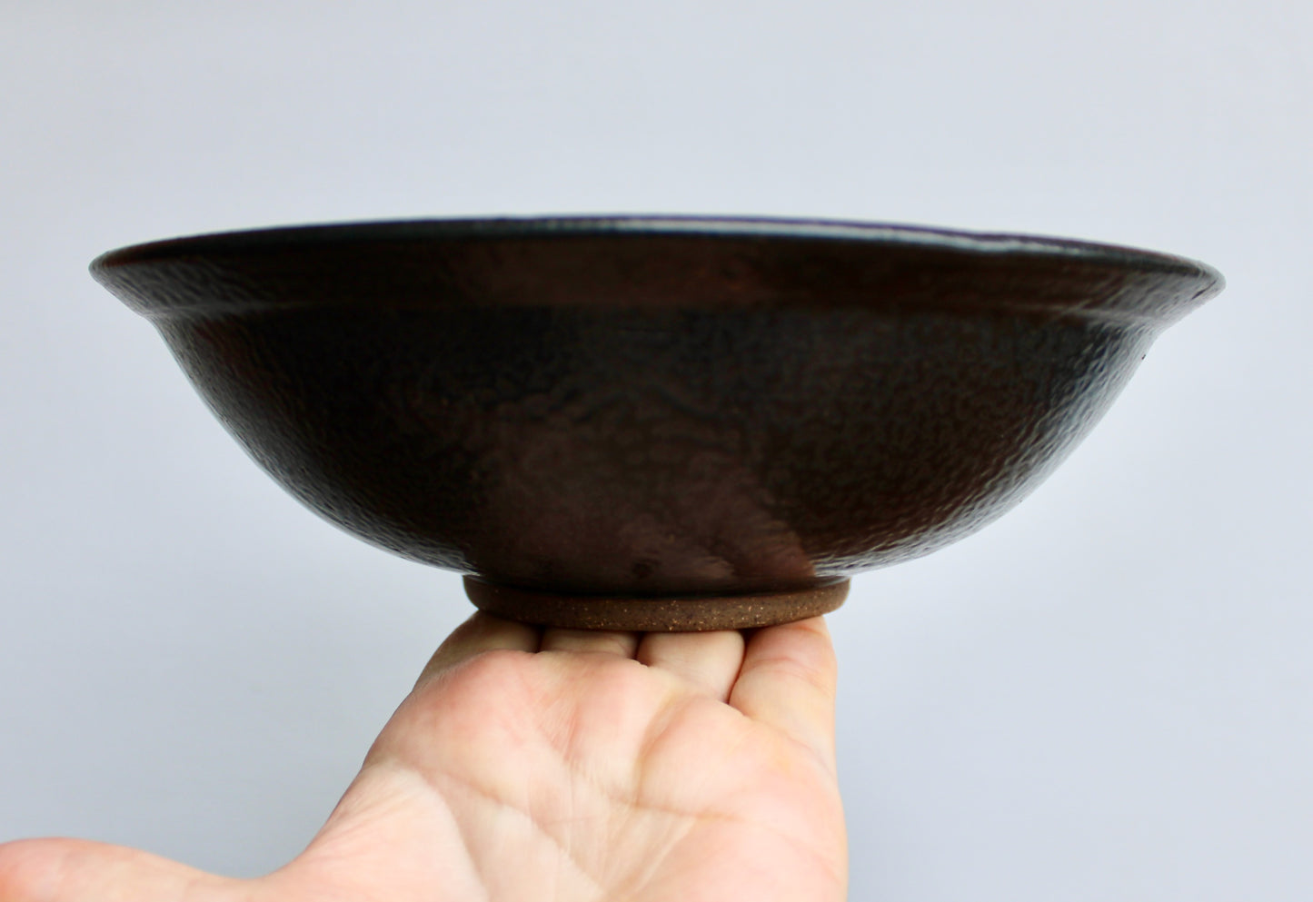 Jeff & Donna Tousley Pottery, Handcrafted Earthenware Vessel, Wonderful Pebbly Frogskin Glaze, Vintage Studio Pottery