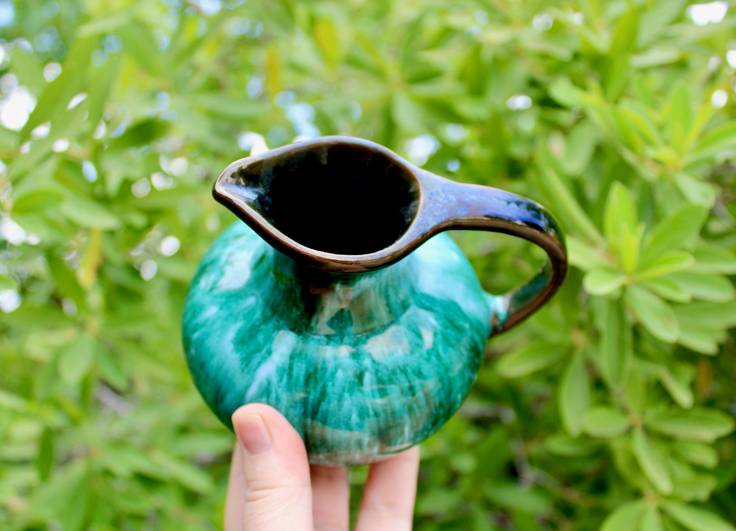 Blue Mountain Modernist Creamer in Fat Lava Glaze - Crafted in Canada