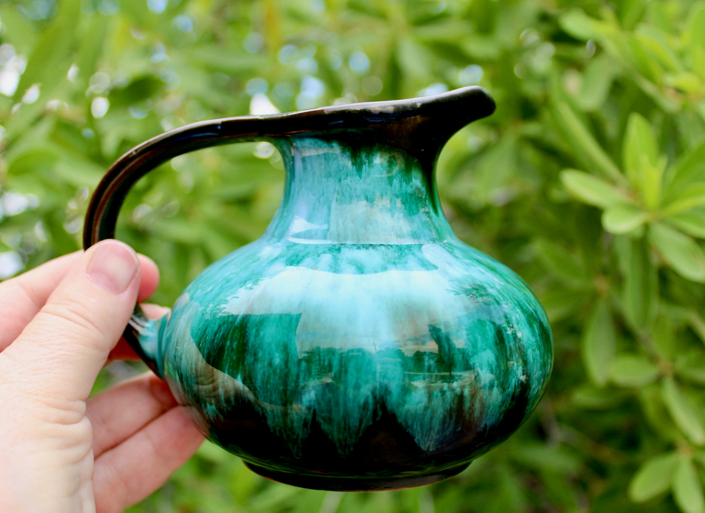 Blue Mountain Modernist Creamer in Fat Lava Glaze - Crafted in Canada