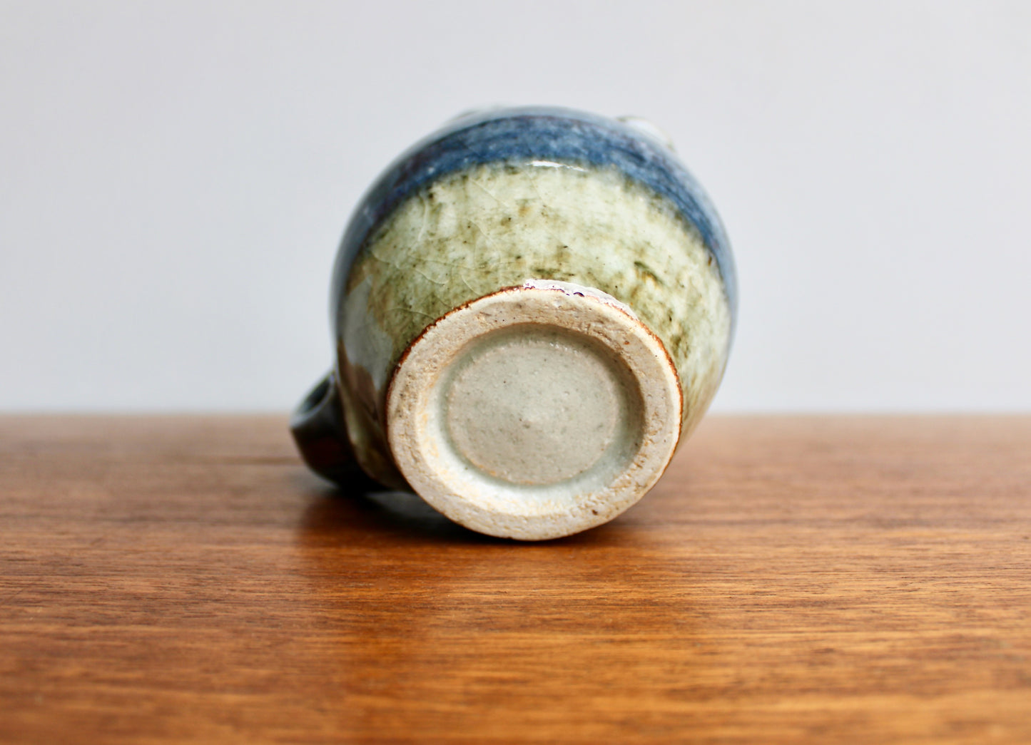 Ash Glazed Porcelain Creamer - Vintage Handcrafted Studio Pottery