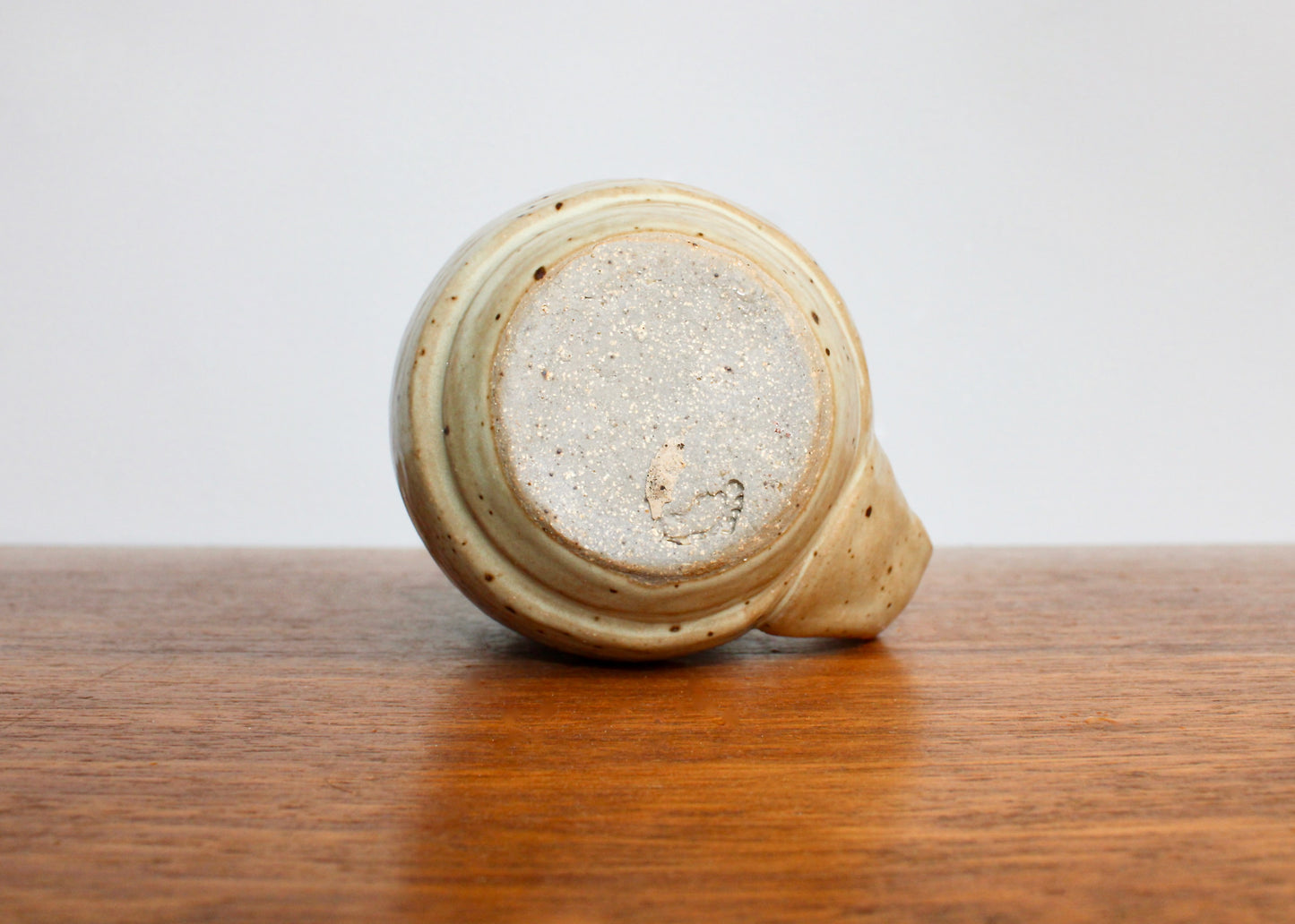 Green-Grey Celadon 8.5oz Mug, Lightly Textured Semi-Gloss Glaze, Handcrafted Studio Pottery Wheel Thrown Mug