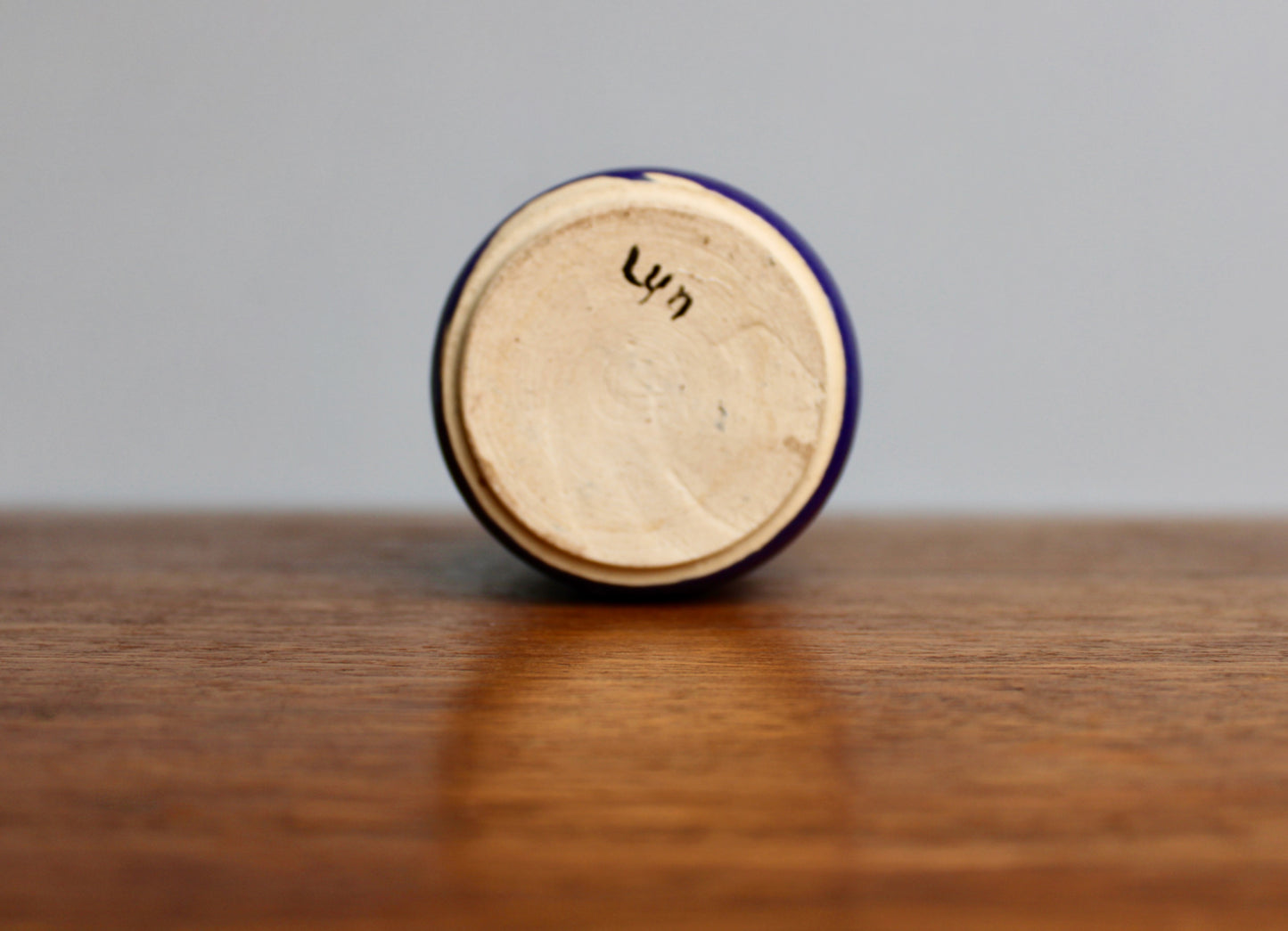 Yunomi Thick Vellum Purple Glazed w/ Volcanic White, Handcrafted Functional Multi-Purpose Studio Pottery