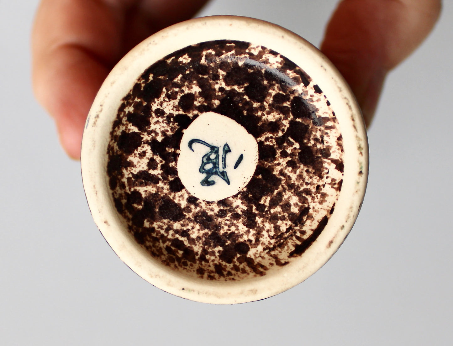 Japanese Arita-ware Porcelain 6oz Shōchū Cup, Arita-yaki Ware Beer Textured Armor Cup by Arita Kilns Japan