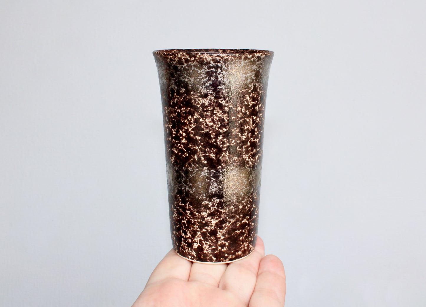 Japanese Arita-ware Porcelain 6oz Shōchū Cup, Arita-yaki Ware Beer Textured Armor Cup by Arita Kilns Japan