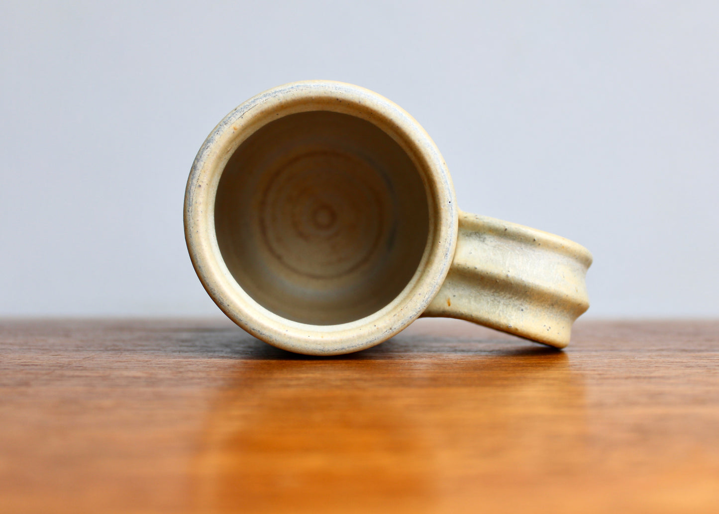 Scandinavian Style Mug - Large 350ml Handcrafted Tankard Mug, Vintage Studio Pottery