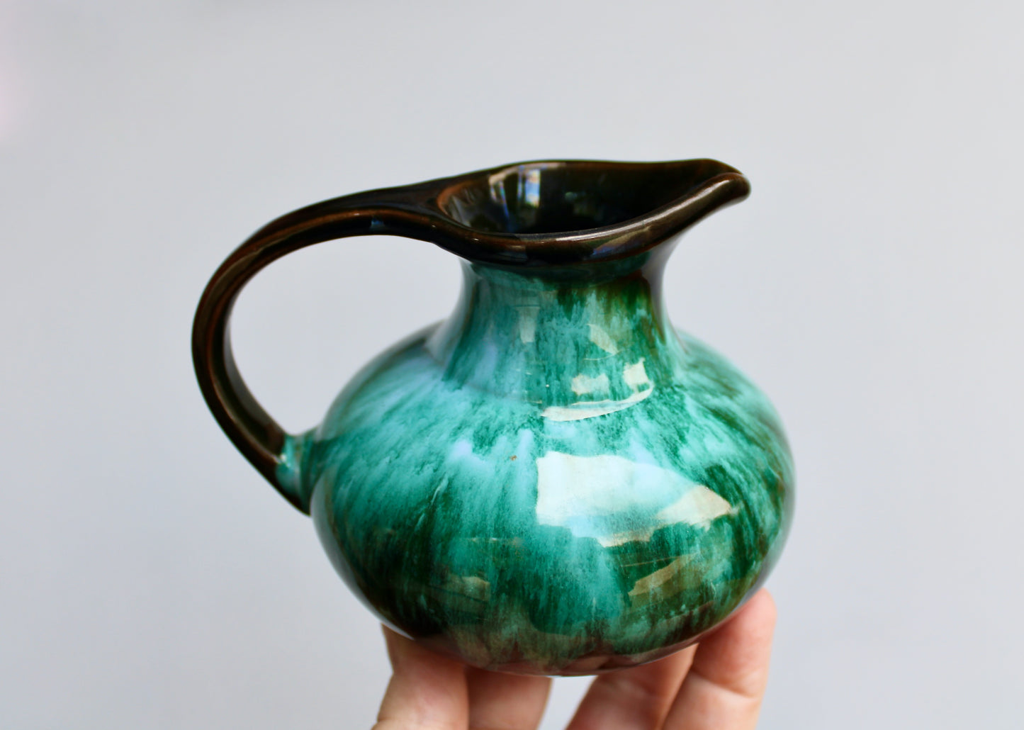 Blue Mountain Modernist Creamer in Fat Lava Glaze - Crafted in Canada