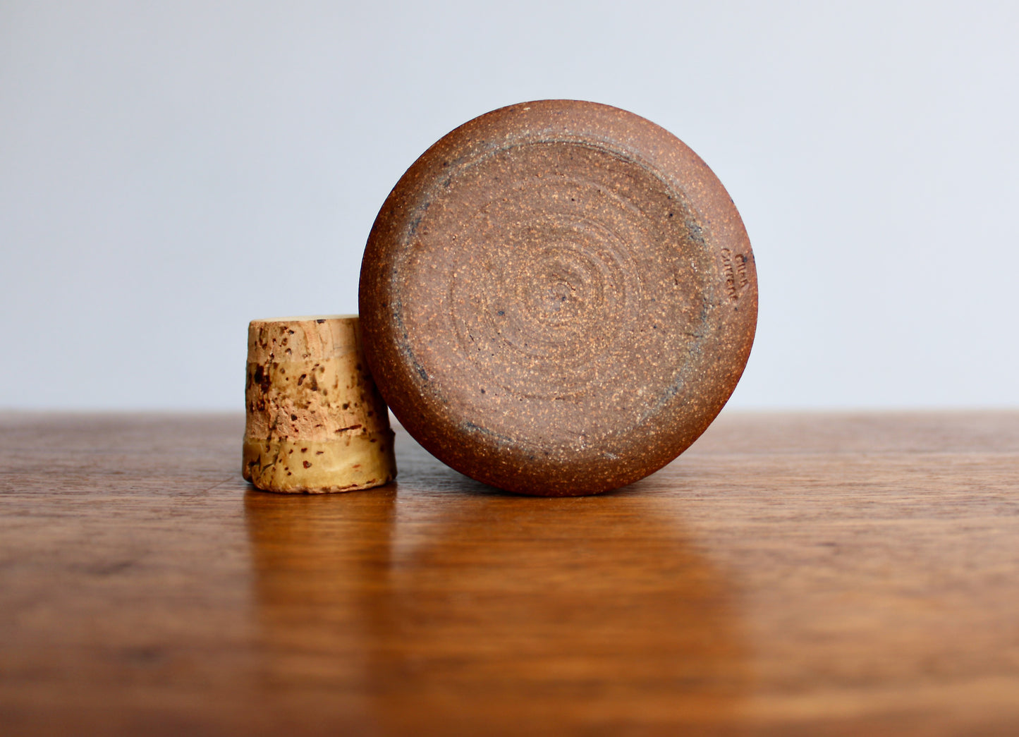 Lovely Vtg Ellen Currans Pottery w/ Vellum Shaner-Red Glaze - Highly Speckled Ombre Effect - Rich Iron Oxide Glaze, Handcrafted PNW Studio Pottery
