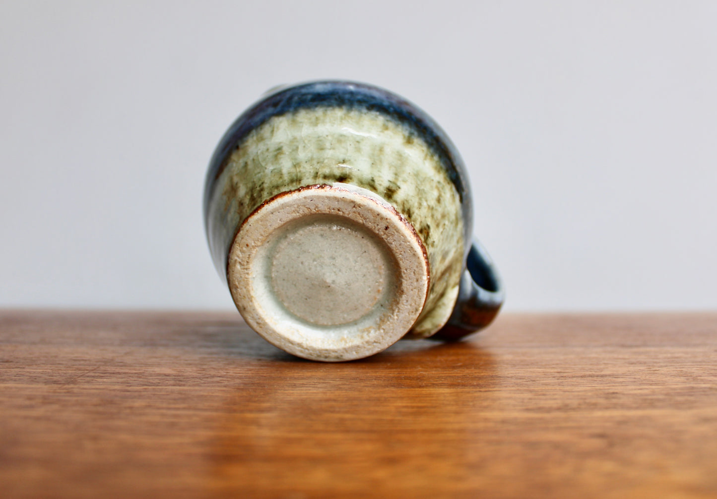 Ash Glazed Porcelain Creamer - Vintage Handcrafted Studio Pottery