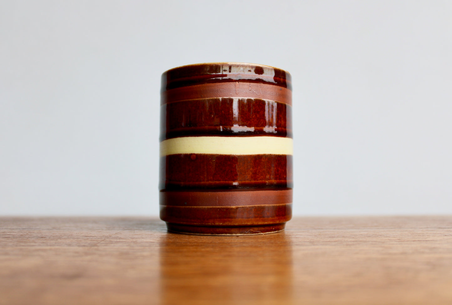 Classic Modern Japanese Pottery Vintage 1970s Coffee Mug, Vtg Mid Century Otagiri Mug