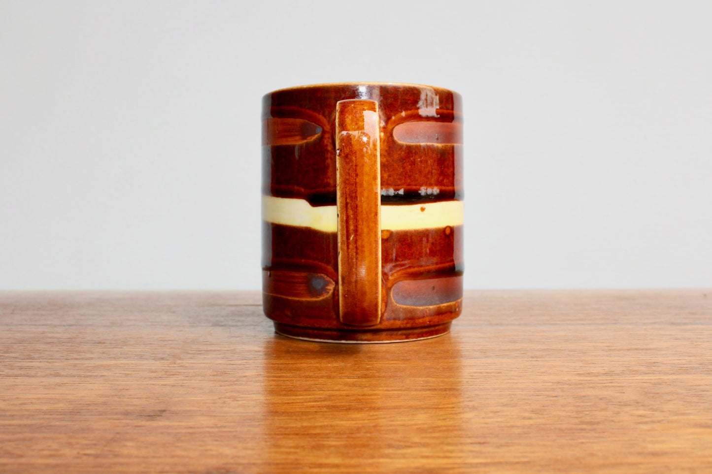 Classic Modern Japanese Pottery Vintage 1970s Coffee Mug, Vtg Mid Century Otagiri Mug