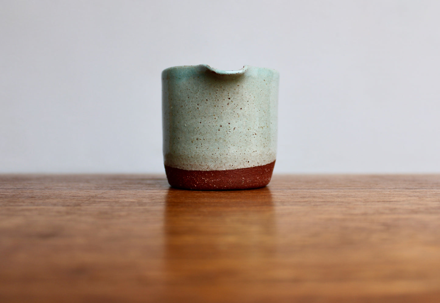SOLD:  Modern Tea-Pourer Textured Semi-Gloss Blue-Green, Handcrafted Studio Pottery