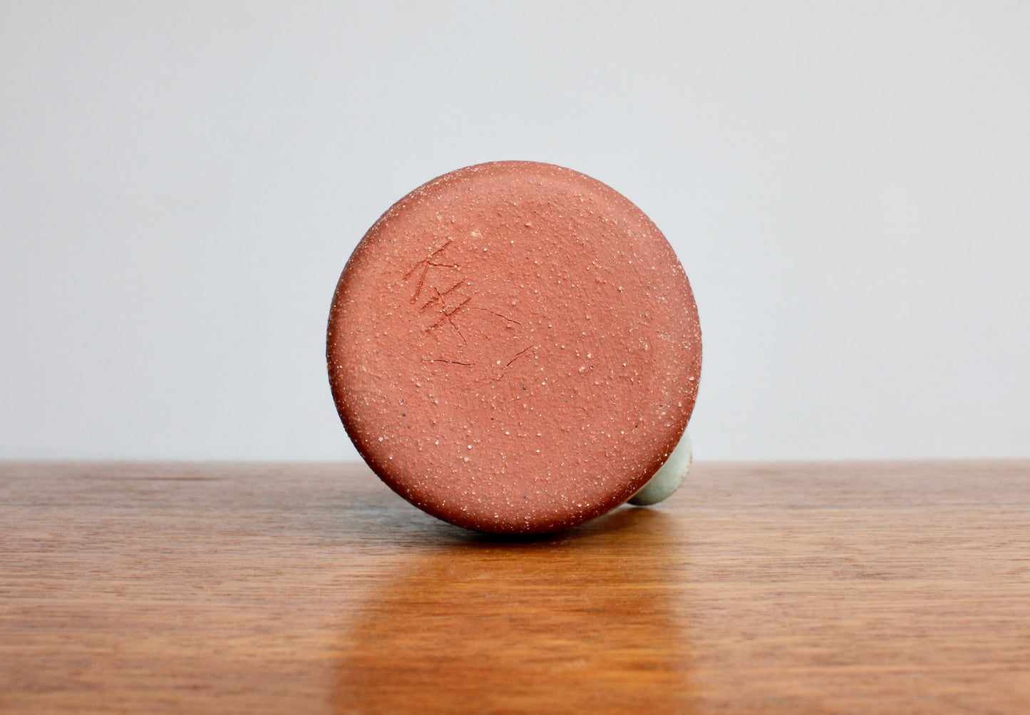 SOLD:  Modern Tea-Pourer Textured Semi-Gloss Blue-Green, Handcrafted Studio Pottery