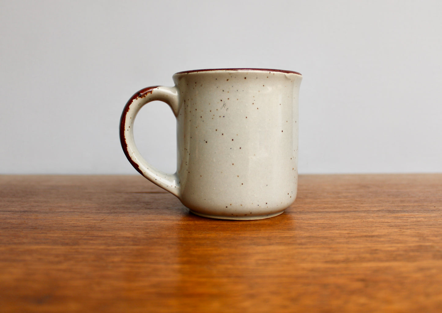 SOLD:  1970s Vtg Otagiri Mug, Huge Blue Flower - Color Literally Coming at You ! Classic Modern Japanese Pottery Vintage Tankard Style Coffee Mug