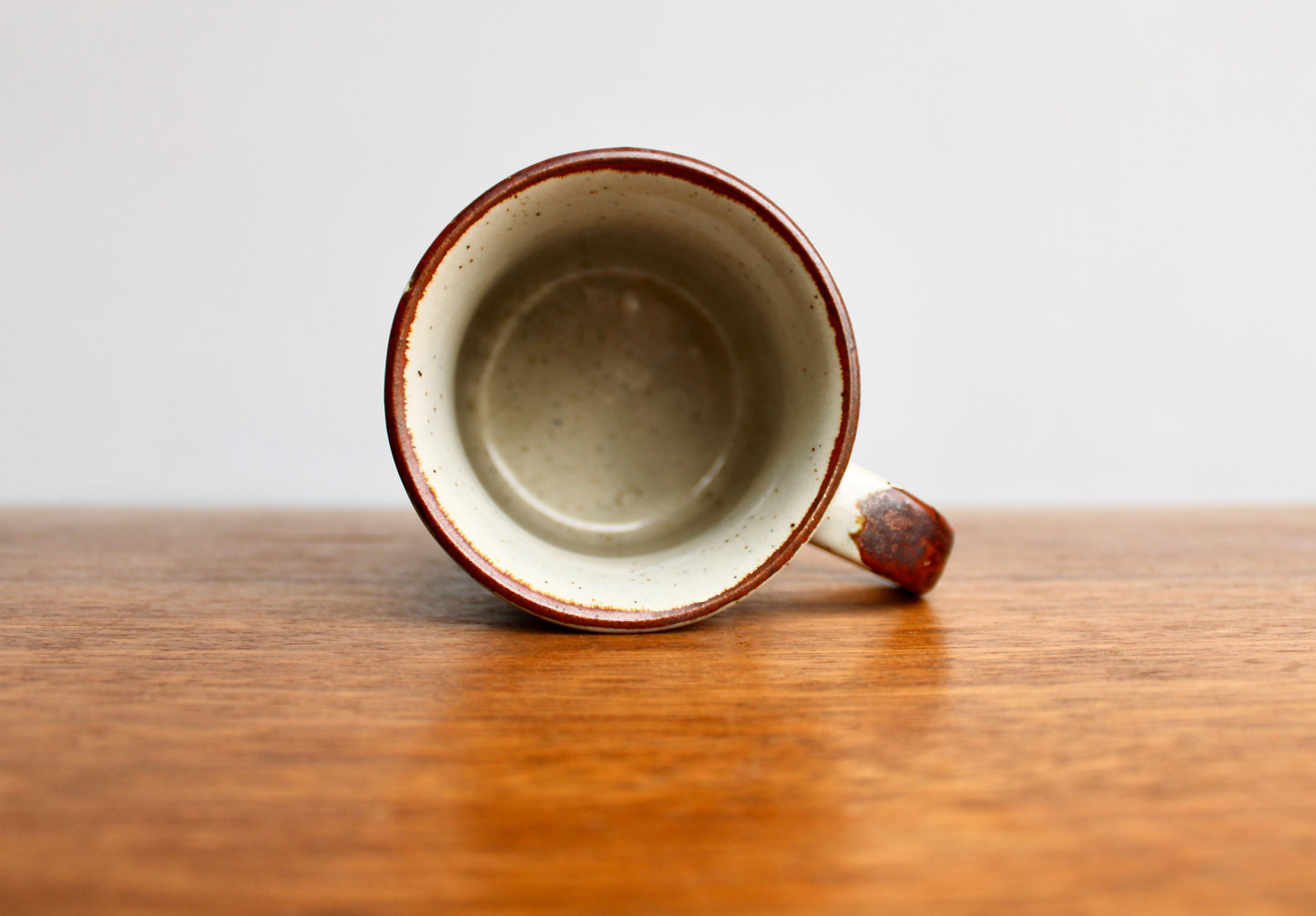 SOLD:  1970s Vtg Otagiri Mug, Huge Blue Flower - Color Literally Coming at You ! Classic Modern Japanese Pottery Vintage Tankard Style Coffee Mug