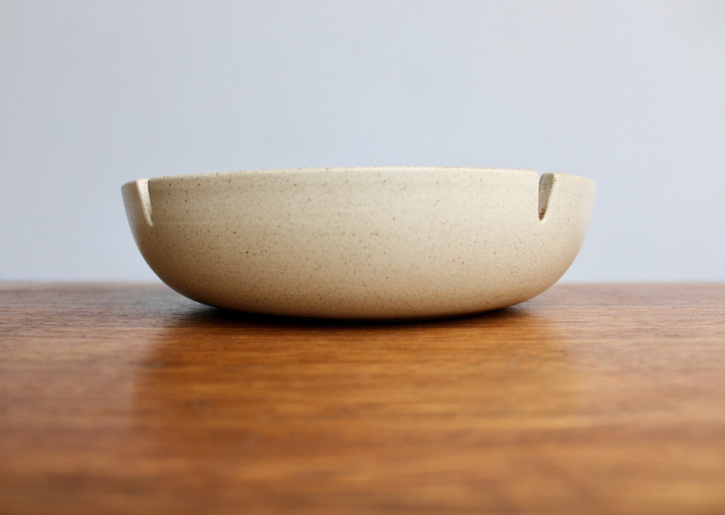 Early (Pre 1949) Sand Glazed 6-Slot Safety Ashtray -  Heath Ceramics Large 8.5 in Lovely Original Condition - Flaw