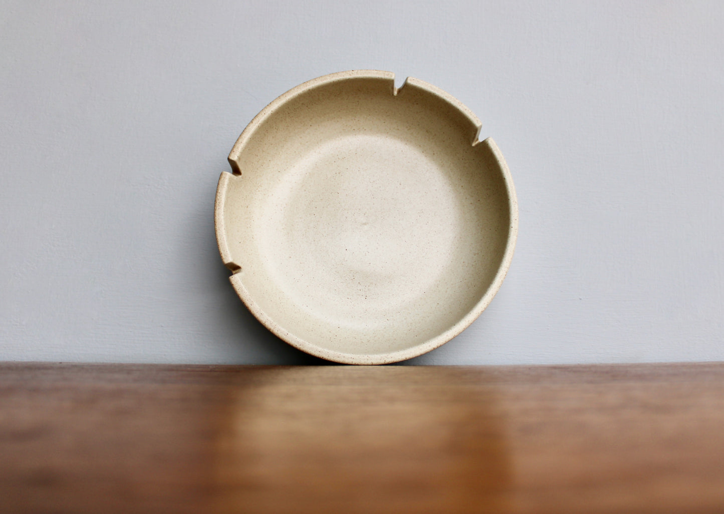 Early (Pre 1949) Sand Glazed 6-Slot Safety Ashtray -  Heath Ceramics Large 8.5 in Lovely Original Condition - Flaw