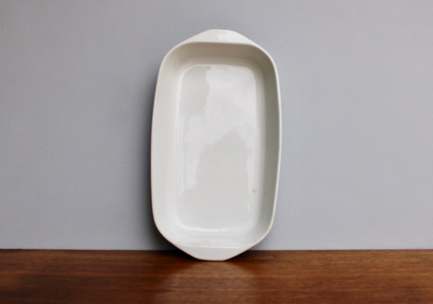 Lyngby Denmark Blue Stripe 12" Baking, Vtg Danish Modern Being Both Beautiful & Useful - Crafted in 20th Century Denmark