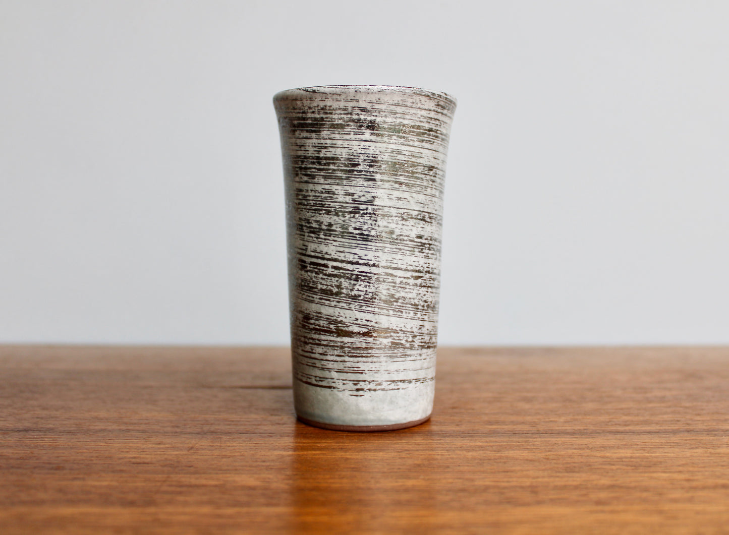 Arita-ware "Hideyoshi" - Silver 6oz Beer Cup, Japanese Arita-yaki Porcelain Shōchū Cup by Arita Kilns Japan