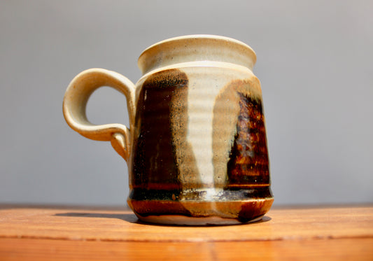 Scandinavian Style Mug - Large 350ml Handcrafted Tankard Mug, Vintage Studio Pottery