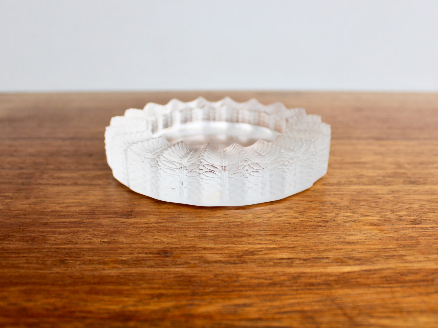 Jamaique by Lalique Ashtray Bowl - Vintage Crystal Jamaica Low Bowl - Ashtray or Catchall, 20th Century European Art-Glass