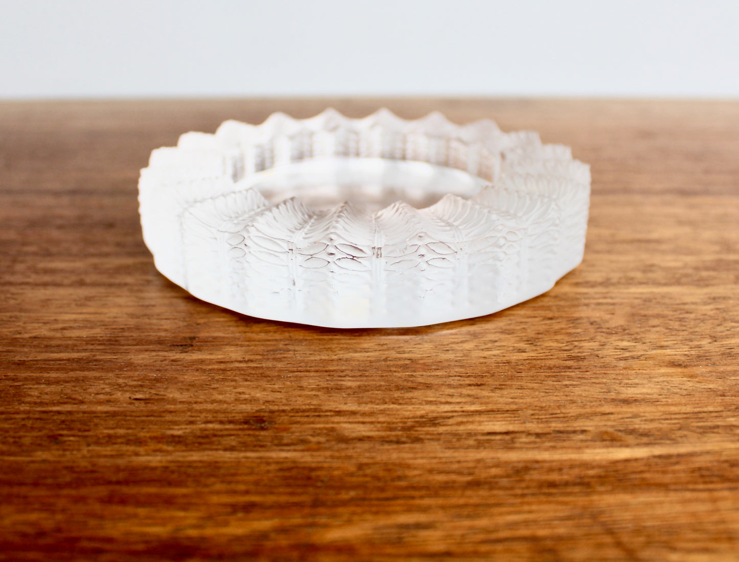 Jamaique by Lalique Ashtray Bowl - Vintage Crystal Jamaica Low Bowl - Ashtray or Catchall, 20th Century European Art-Glass