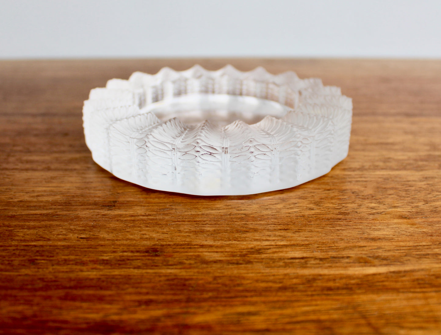 Jamaique by Lalique Ashtray Bowl - Vintage Crystal Jamaica Low Bowl - Ashtray or Catchall, 20th Century European Art-Glass