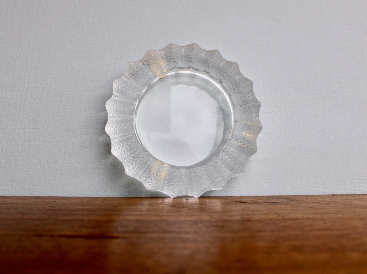 Jamaique by Lalique Ashtray Bowl - Vintage Crystal Jamaica Low Bowl - Ashtray or Catchall, 20th Century European Art-Glass