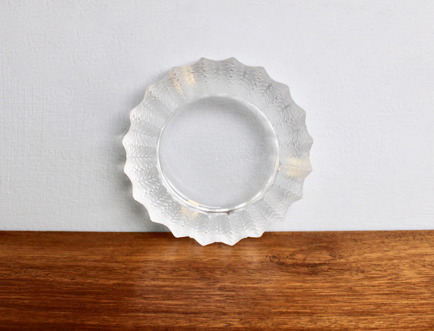 Jamaique by Lalique Ashtray Bowl - Vintage Crystal Jamaica Low Bowl - Ashtray or Catchall, 20th Century European Art-Glass