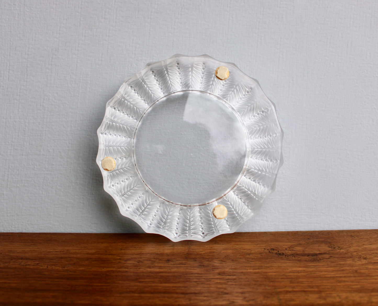 Jamaique by Lalique Ashtray Bowl - Vintage Crystal Jamaica Low Bowl - Ashtray or Catchall, 20th Century European Art-Glass