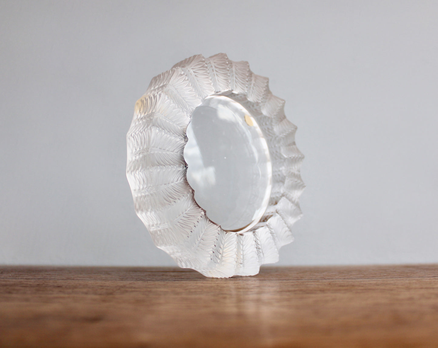 Jamaique by Lalique Ashtray Bowl - Vintage Crystal Jamaica Low Bowl - Ashtray or Catchall, 20th Century European Art-Glass