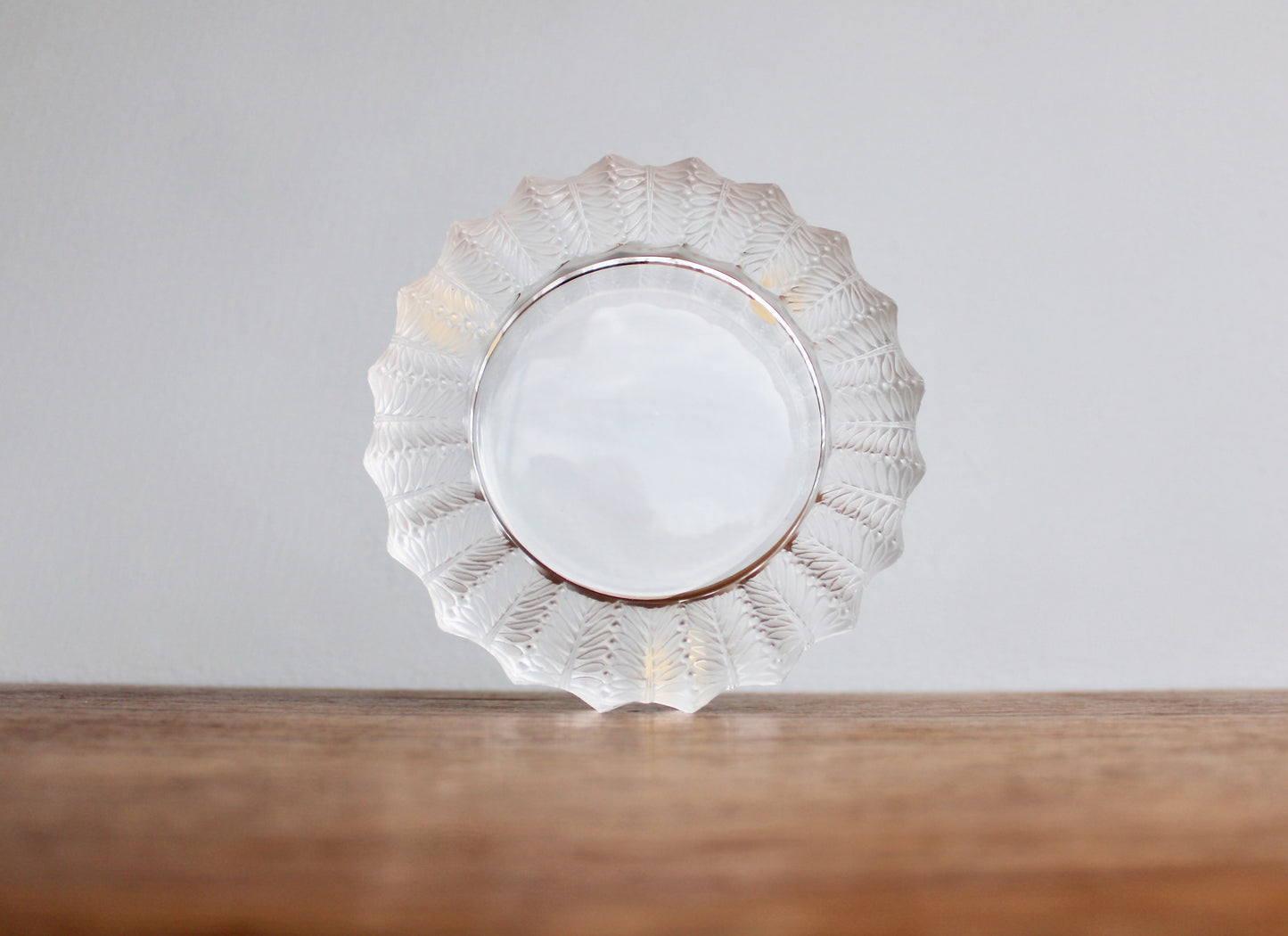 Jamaique by Lalique Ashtray Bowl - Vintage Crystal Jamaica Low Bowl - Ashtray or Catchall, 20th Century European Art-Glass