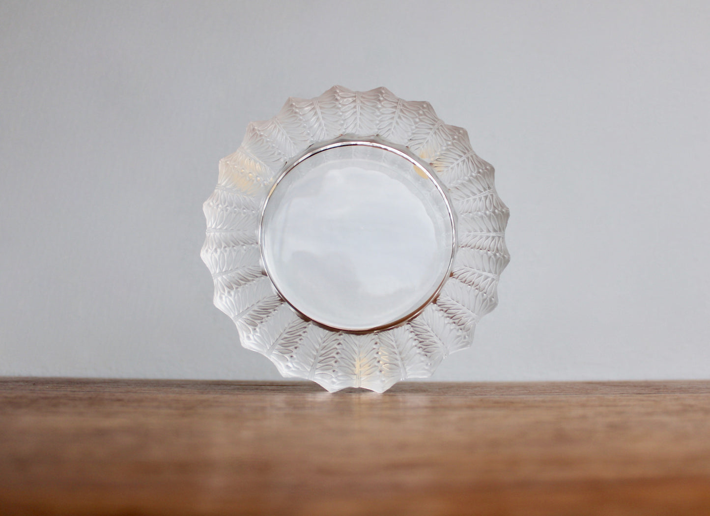 Jamaique by Lalique Ashtray Bowl - Vintage Crystal Jamaica Low Bowl - Ashtray or Catchall, 20th Century European Art-Glass