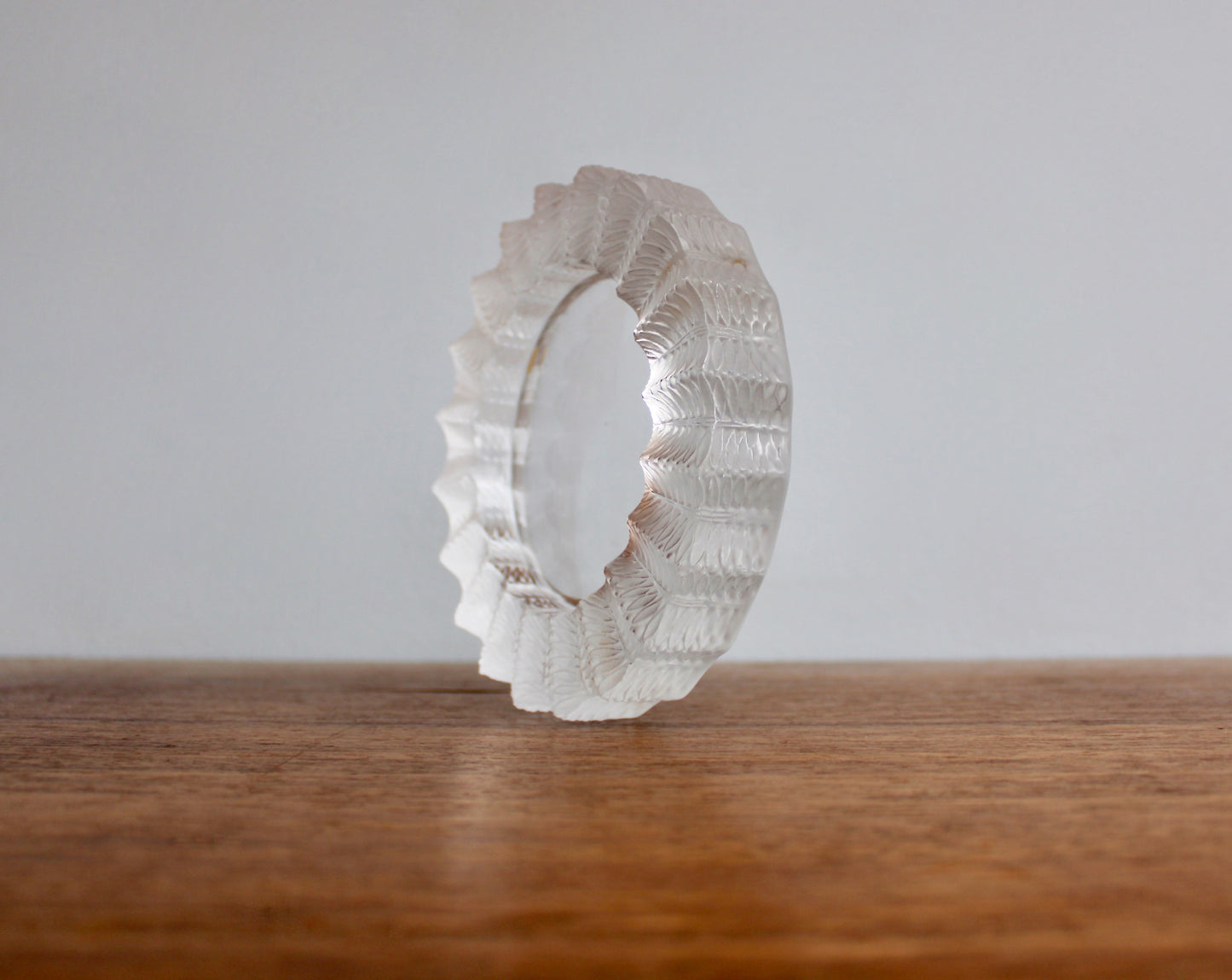 Jamaique by Lalique Ashtray Bowl - Vintage Crystal Jamaica Low Bowl - Ashtray or Catchall, 20th Century European Art-Glass