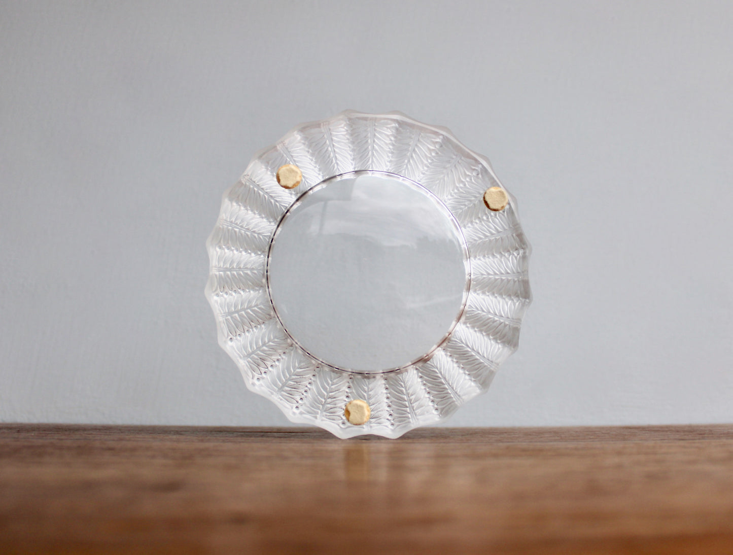 Jamaique by Lalique Ashtray Bowl - Vintage Crystal Jamaica Low Bowl - Ashtray or Catchall, 20th Century European Art-Glass