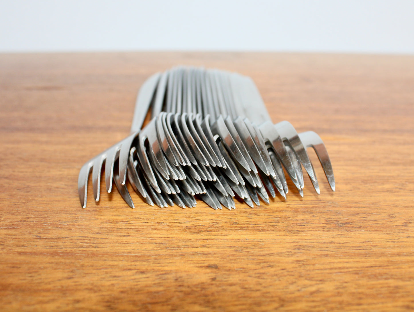4 Dinner Forks Gense Facette - Folke Arström Designed Vintage Stainless Steel Flatware Crafted in Sweden